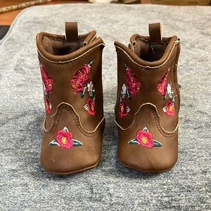 Rising star infant embroidered cowboy boots